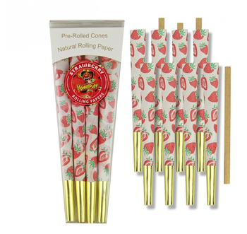 Конусы Honey Puff KS Strawberry 8шт - Бренд Honey Puff - Магазин ТОПовых приборов и аксессуаров для  курения  bongstore.ru